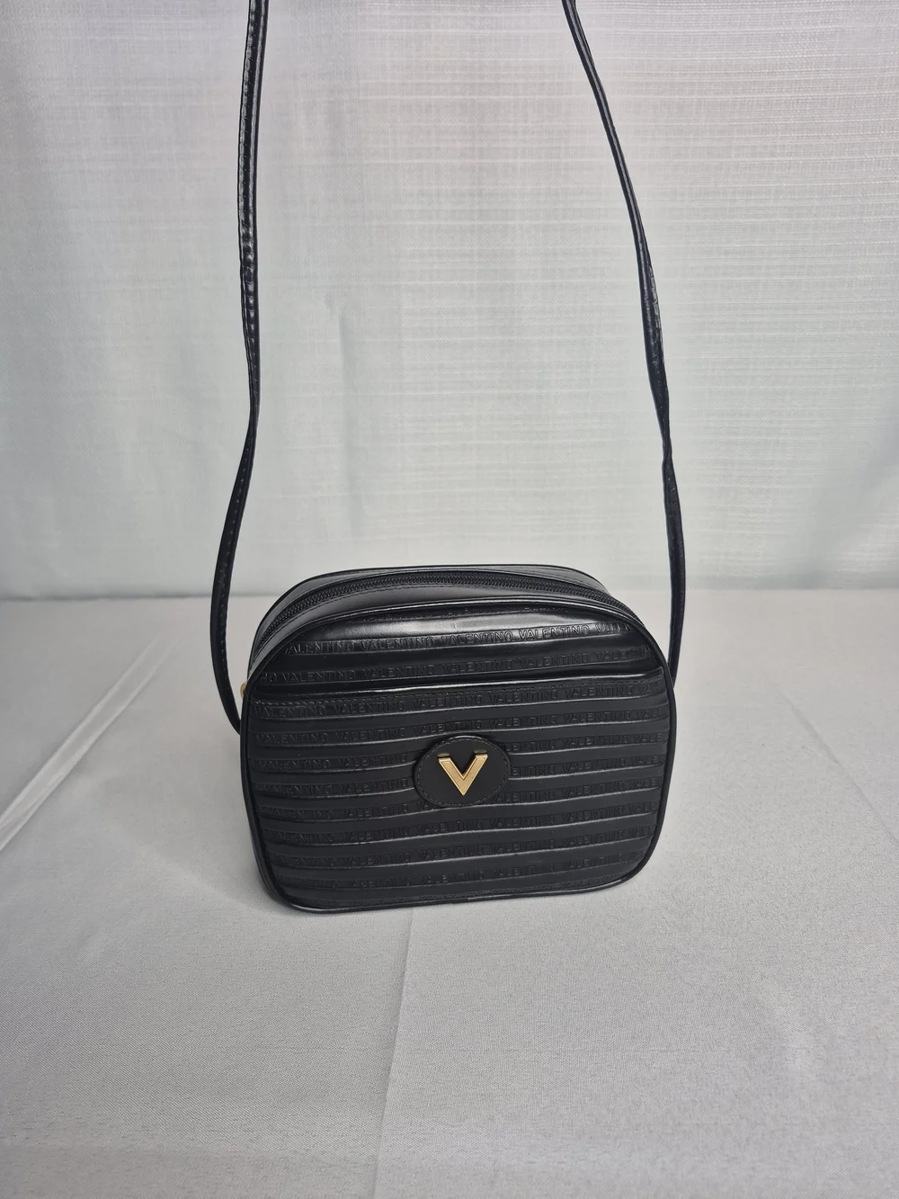 Mario Valentino V-Strap Quilted Crossbody Bag